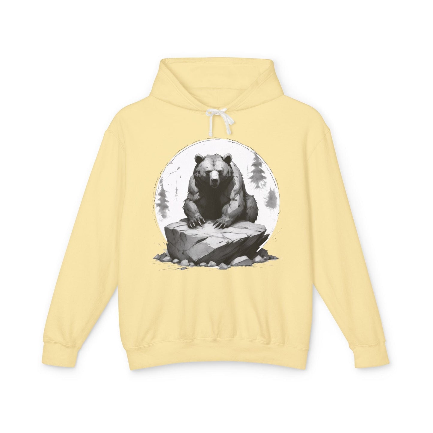 Printify Hoodie S / Butter Bear Wild Motivation - Lightweight Hoodie