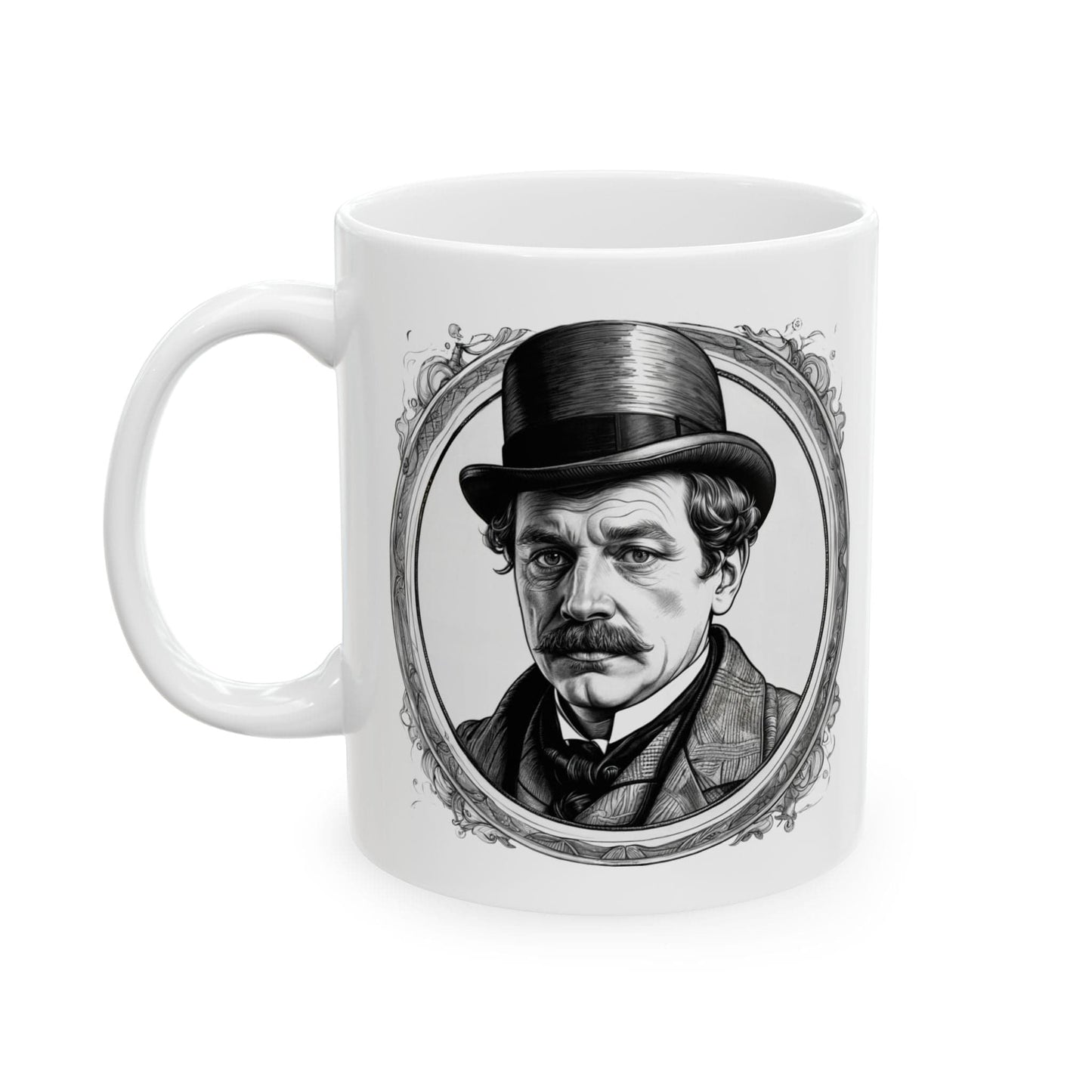 Printify Mug 11oz Mug - Dr. Watson - Mysteries & Monsters Inspirational QR Code Quote Video
