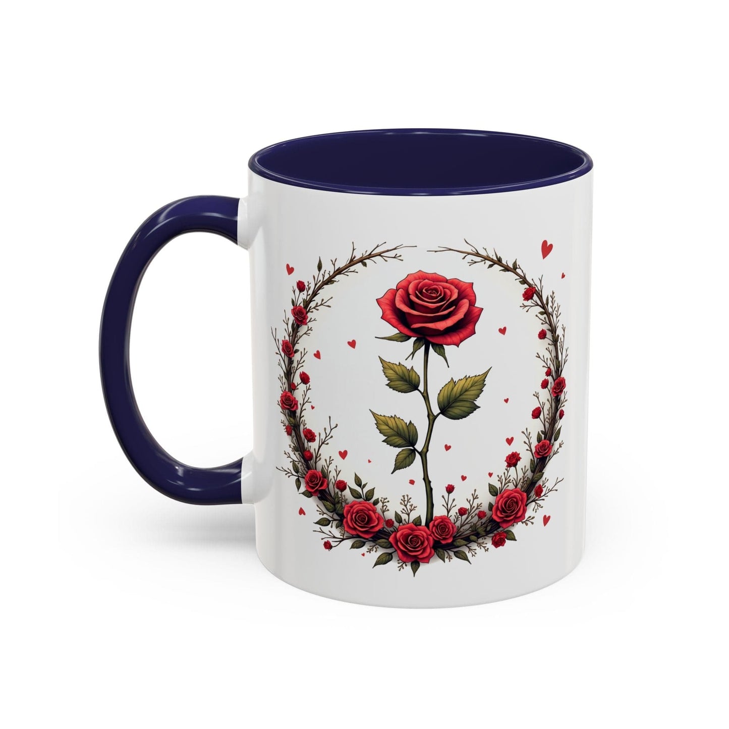 Printify Mug 11oz / Navy Mug - Sweet Scents - Love & Romance QR Code Quote Video