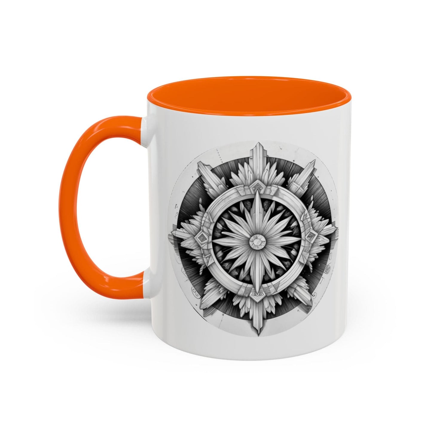 Printify Mug 11oz / Orange Selenite Crystal Coffee Mug with Motivational Quote and QR Code Quote Video Perfect Gemstone Lovers Gift for Spiritual Seekers
