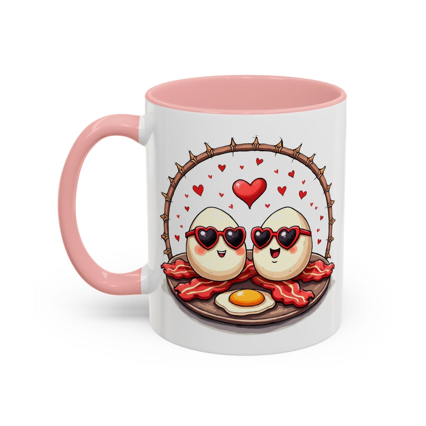 Printify Mug 11oz / Pink Mug - Unbeatable Love - Love & Fun Mug with QR Code Quote Video