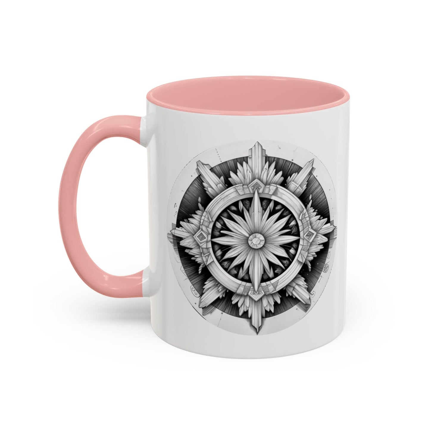 Printify Mug 11oz / Pink Selenite Crystal Coffee Mug with Motivational Quote and QR Code Quote Video Perfect Gemstone Lovers Gift for Spiritual Seekers