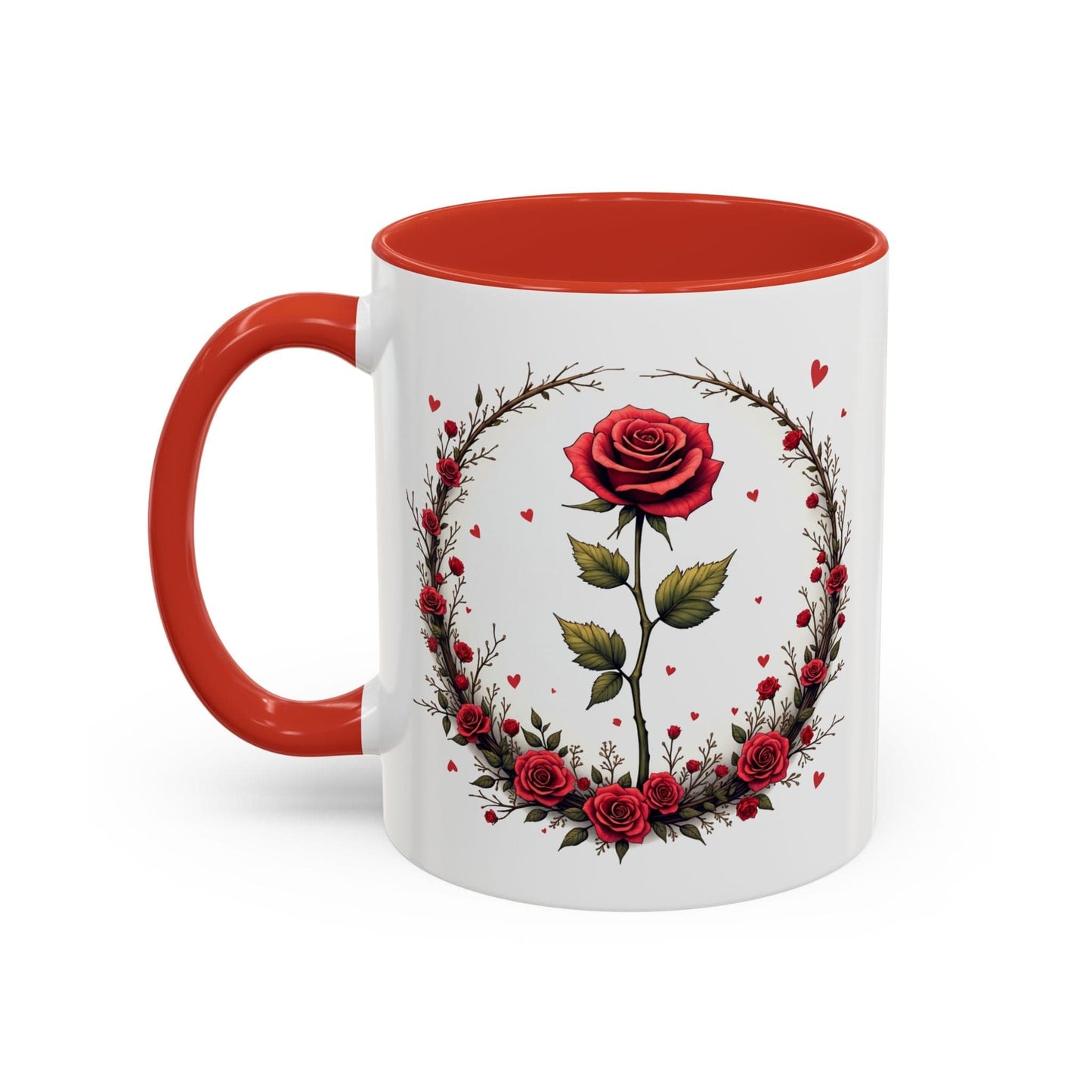Printify Mug 11oz / Red Mug - Sweet Scents - Love & Romance QR Code Quote Video