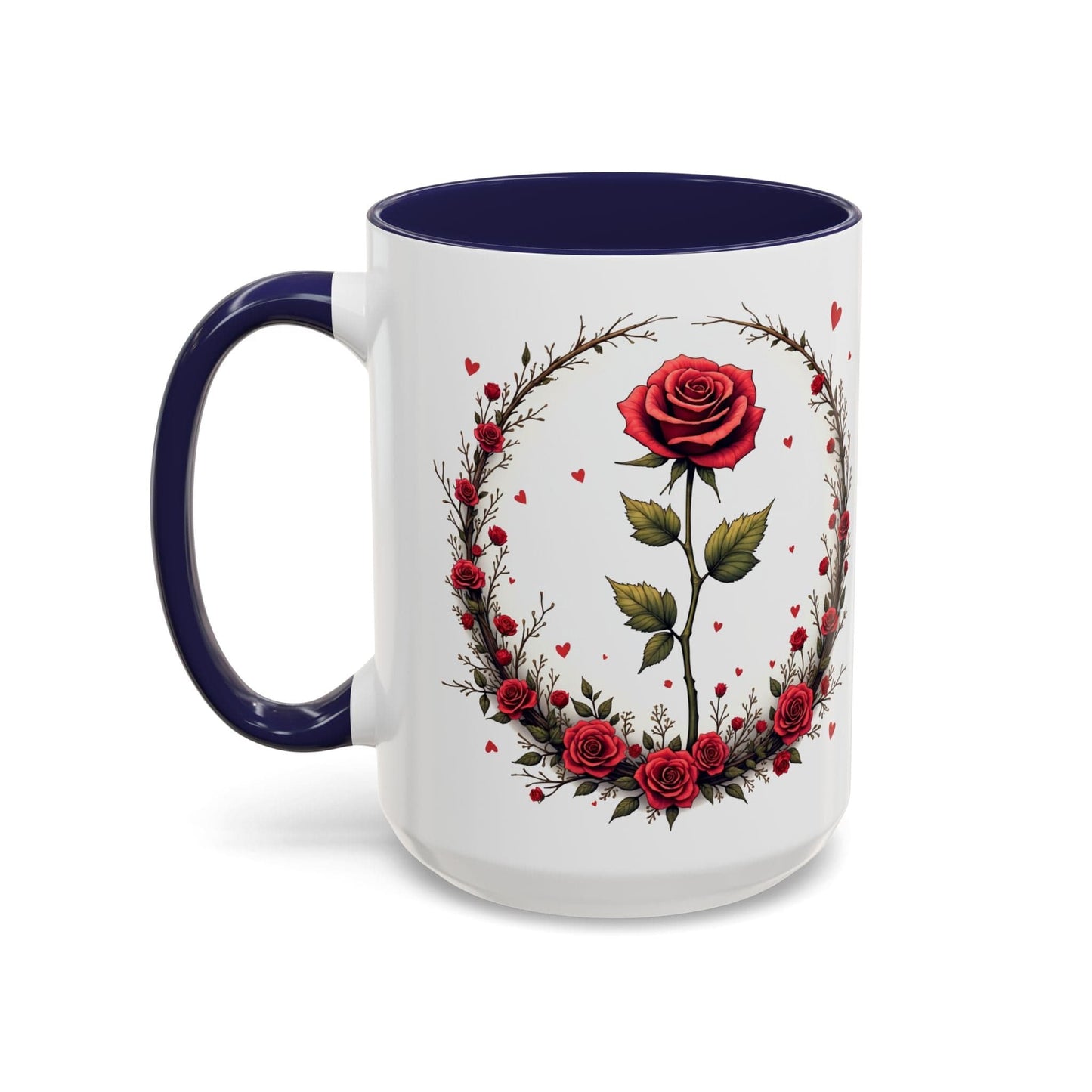 Printify Mug 15oz / Navy Mug - Sweet Scents - Love & Romance QR Code Quote Video