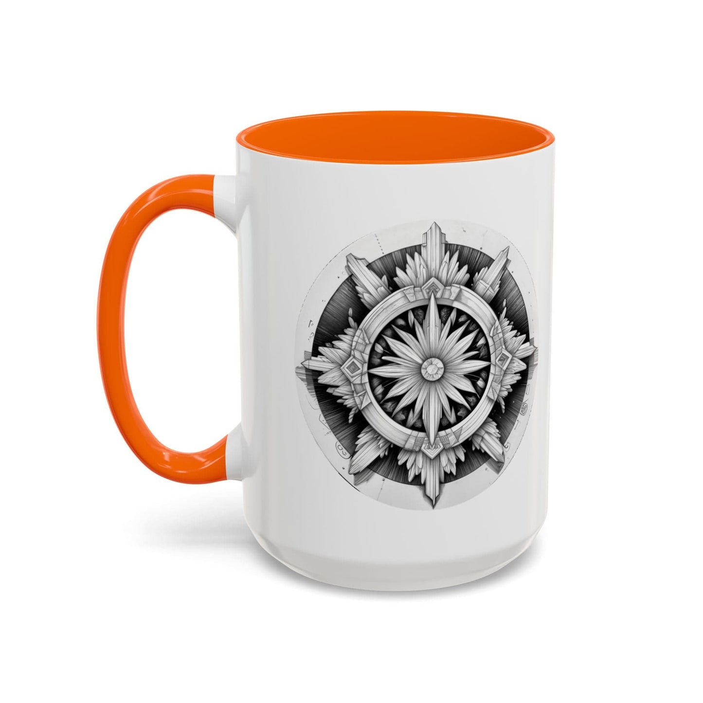 Printify Mug 15oz / Orange Selenite Crystal Coffee Mug with Motivational Quote and QR Code Quote Video Perfect Gemstone Lovers Gift for Spiritual Seekers