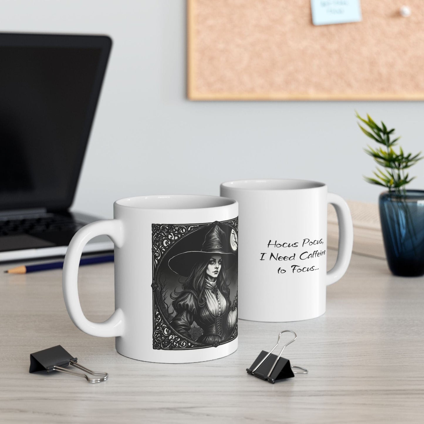 Printify Mug Motivational Witch Ceramic Mug, Gift for Coffee Lovers, Unique Home Decor, Inspirational Cup, Witch Art Mug, Beverage Cup