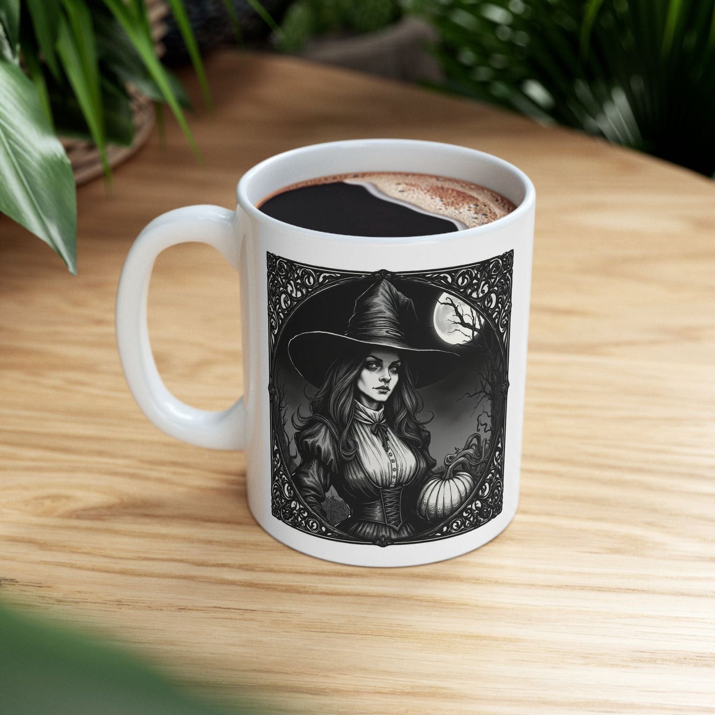 Printify Mug Motivational Witch Ceramic Mug, Gift for Coffee Lovers, Unique Home Decor, Inspirational Cup, Witch Art Mug, Beverage Cup