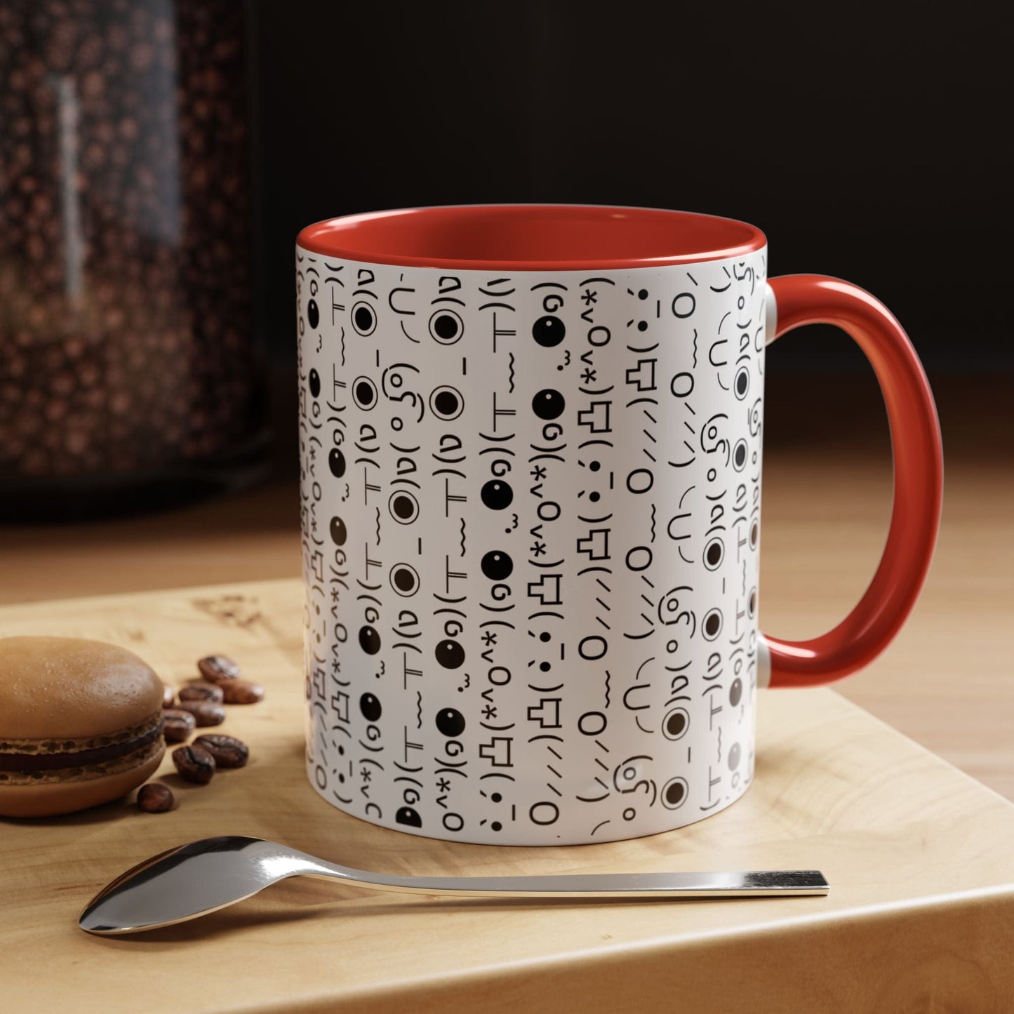 Printify Mug Mug - (๑⚈ ․̫ ⚈๑) Emoji- Hidden Message