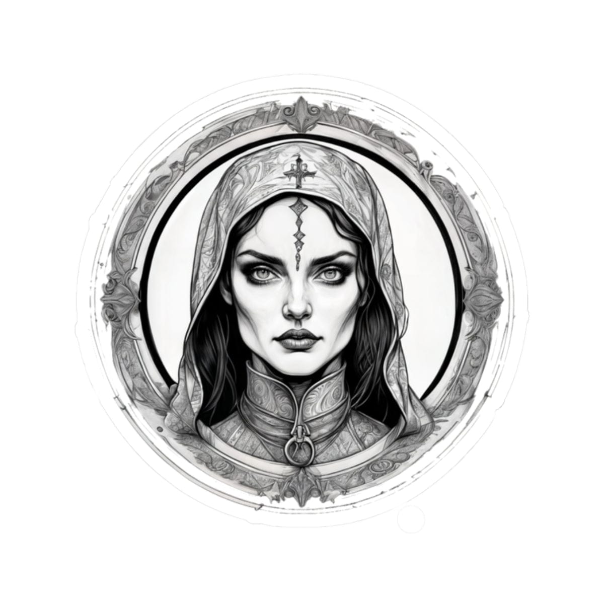 Printify Paper products 2" × 2" / White Morgana - Heroes & Quests Kiss-Cut Stickers