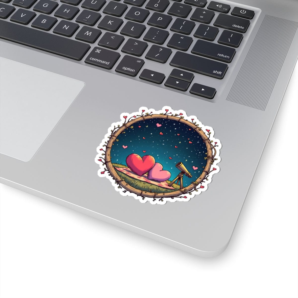 Printify Paper products 3" × 3" / White Astrological Love - Love & Fun Kiss-Cut Stickers