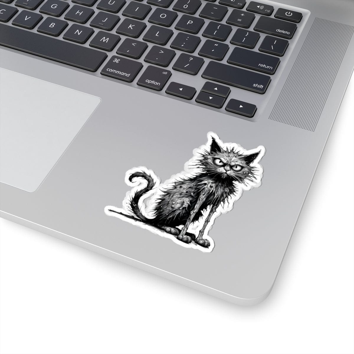 Printify Paper products 3" × 3" / White Cat I'm Fine - Everything's Fine Kiss-Cut Stickers