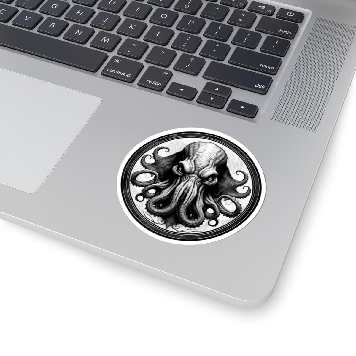 Printify Paper products 3" × 3" / White Cthulhu - Heroes & Quests Kiss-Cut Stickers