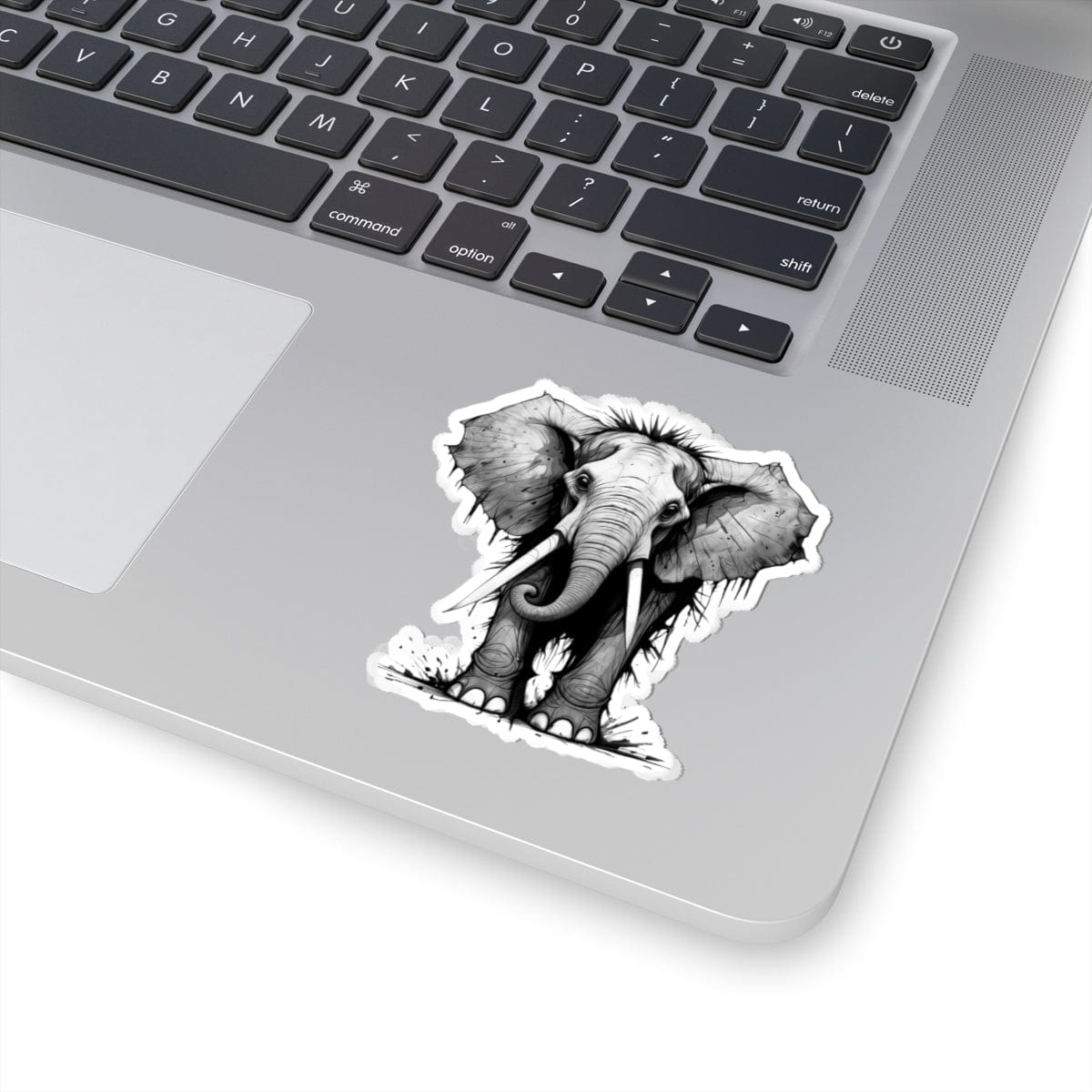 Printify Paper products 3" × 3" / White Elephant I'm Fine - Everything's Fine Kiss-Cut Stickers