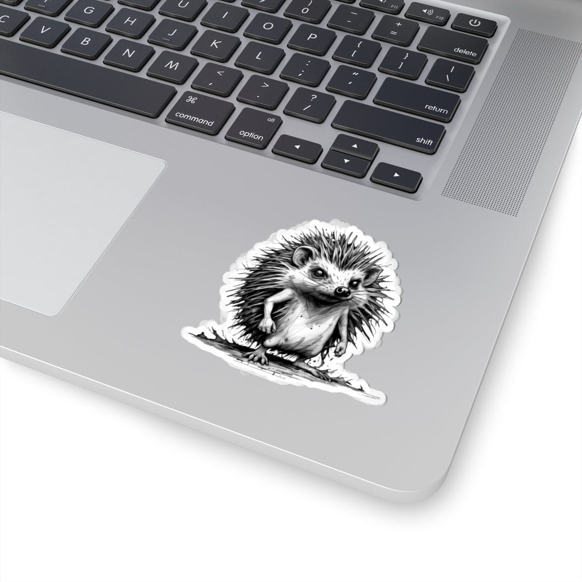 Printify Paper products 3" × 3" / White Hedgehog I'm Fine - Everything's Fine Kiss-Cut Stickers