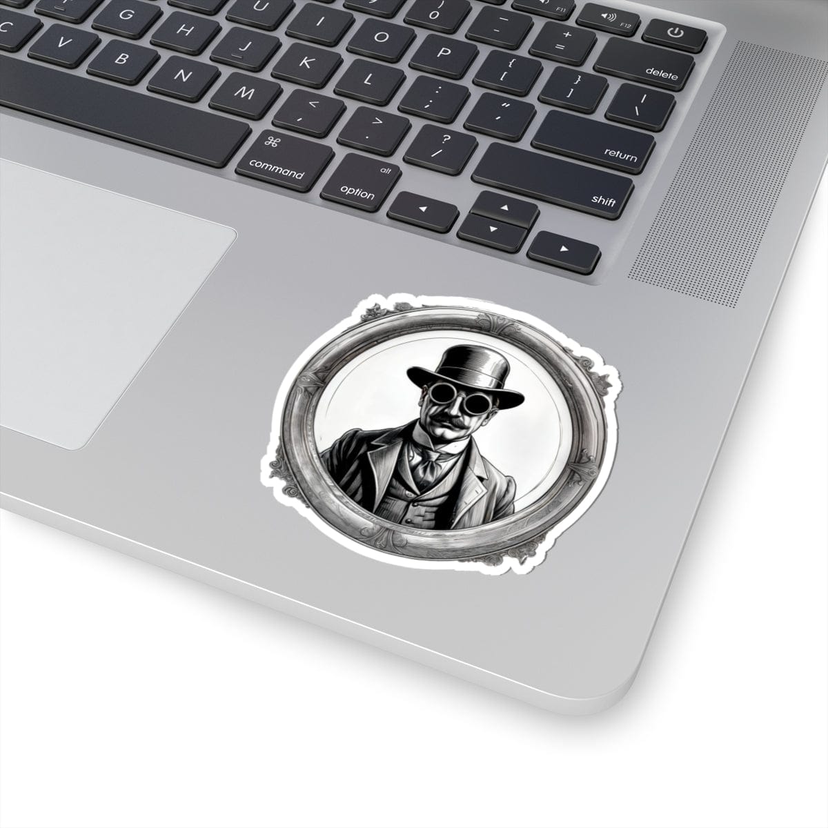 Printify Paper products 3" × 3" / White Invisible Man - Mysteries & Monsters Kiss-Cut Stickers