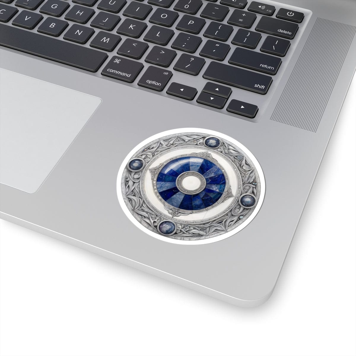 Printify Paper products 3" × 3" / White Lapis Lazuli - Crystals & Gemstones Kiss-Cut Stickers