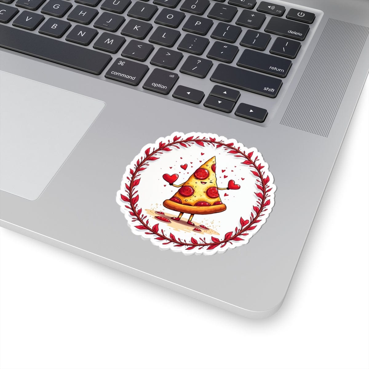 Printify Paper products 3" × 3" / White Love at First Bite - Love & Fun Kiss-Cut Stickers