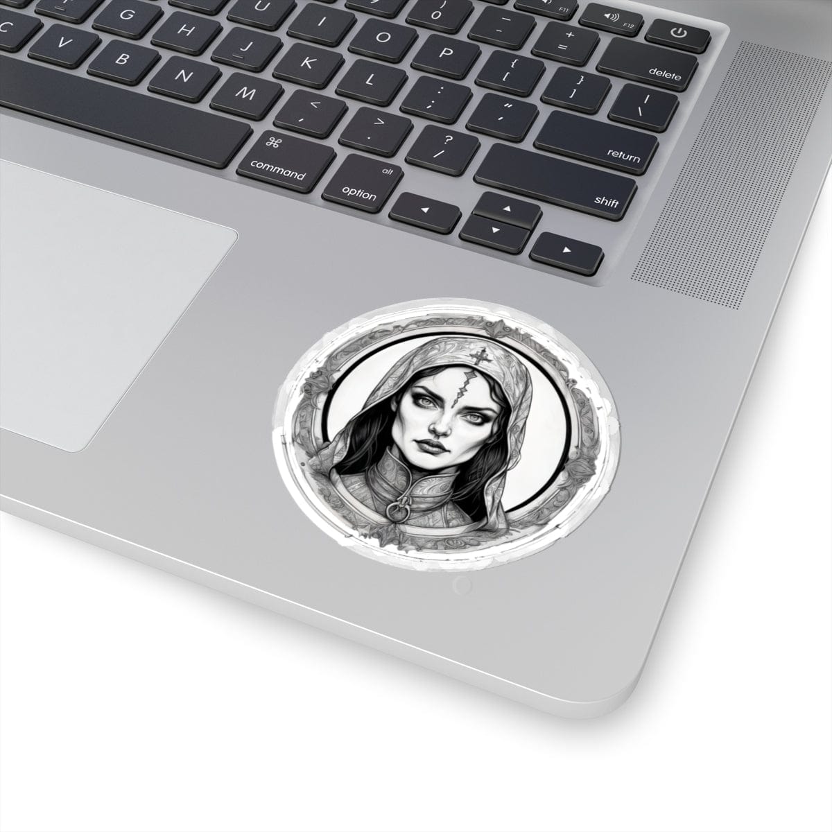 Printify Paper products 3" × 3" / White Morgana - Heroes & Quests Kiss-Cut Stickers