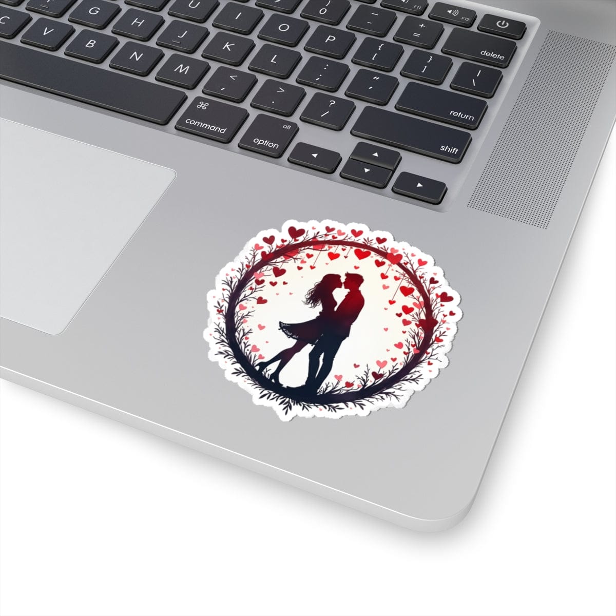 Printify Paper products 3" × 3" / White Perfect Pair - Love & Romance Kiss-Cut Stickers