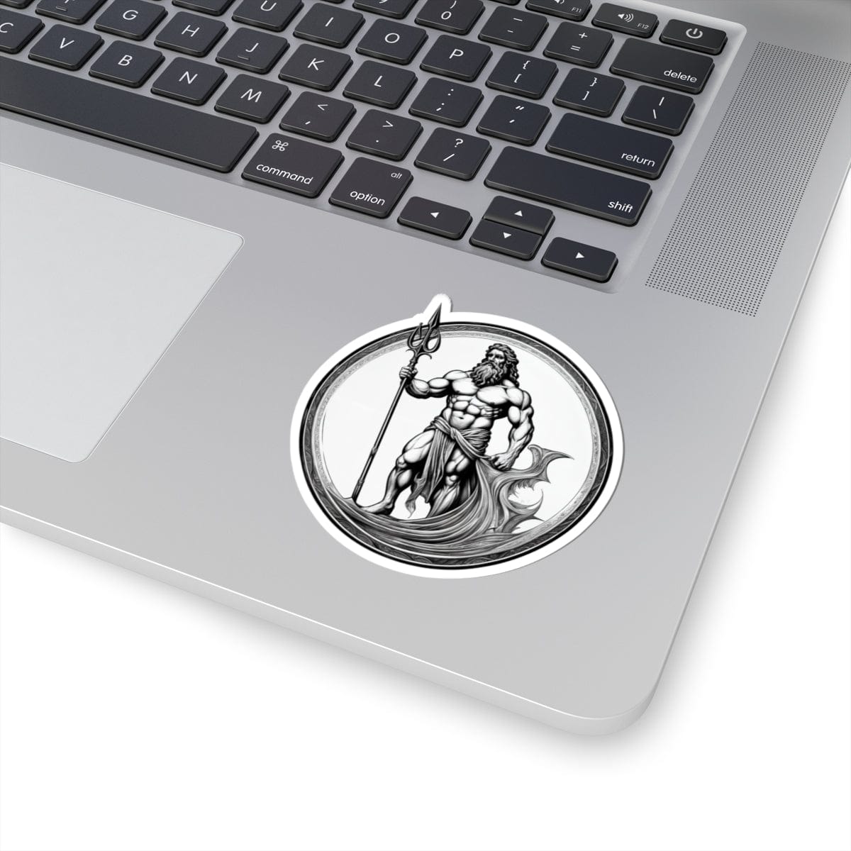 Printify Paper products 3" × 3" / White Poseidon - Heroes & Quests Kiss-Cut Stickers