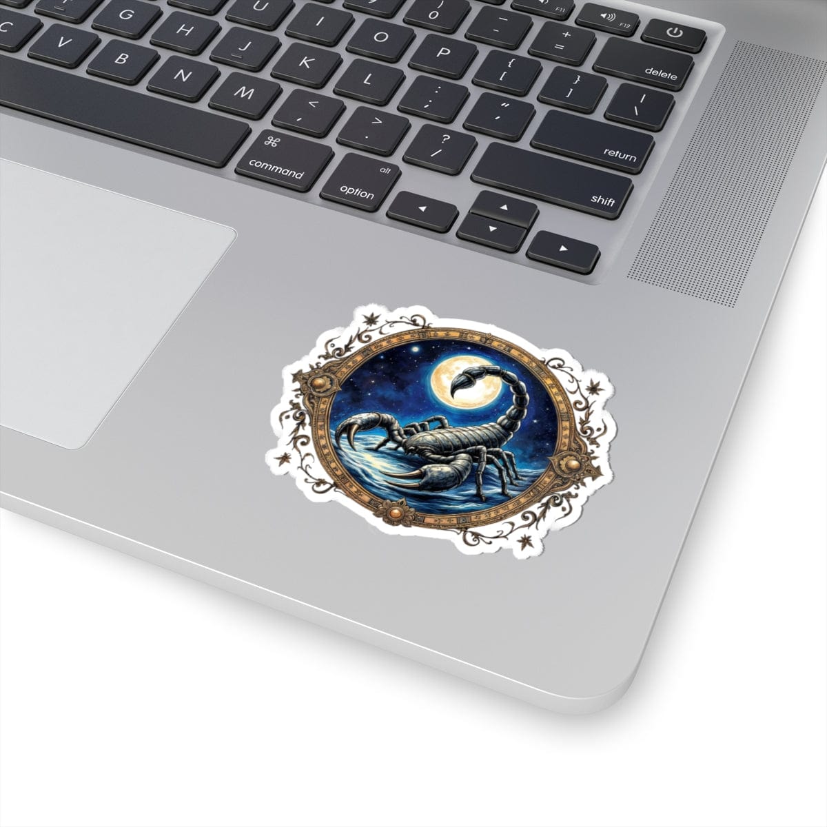 Printify Paper products 3" × 3" / White Scorpio - Zodiac Astrology Kiss-Cut Stickers