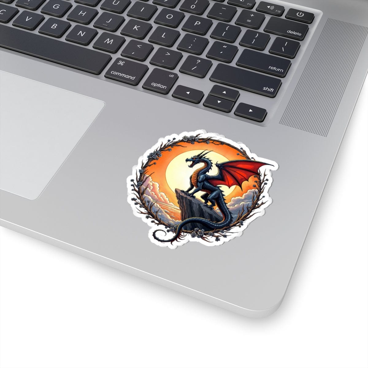 Printify Paper products 3" × 3" / White Shadowwing - Dragons & Magic Kiss-Cut Stickers