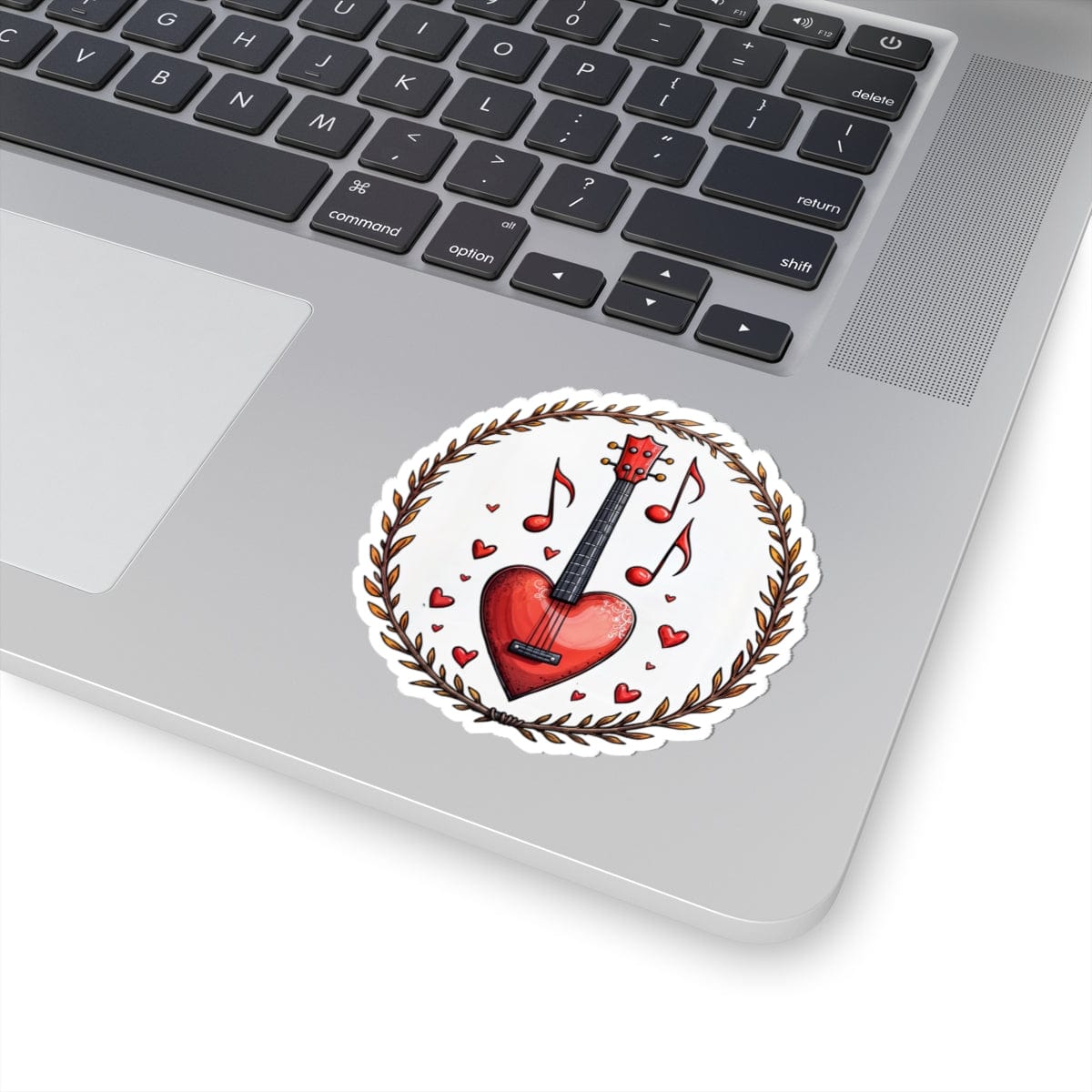 Printify Paper products 3" × 3" / White Sweet Symphony - Love & Fun Kiss-Cut Stickers