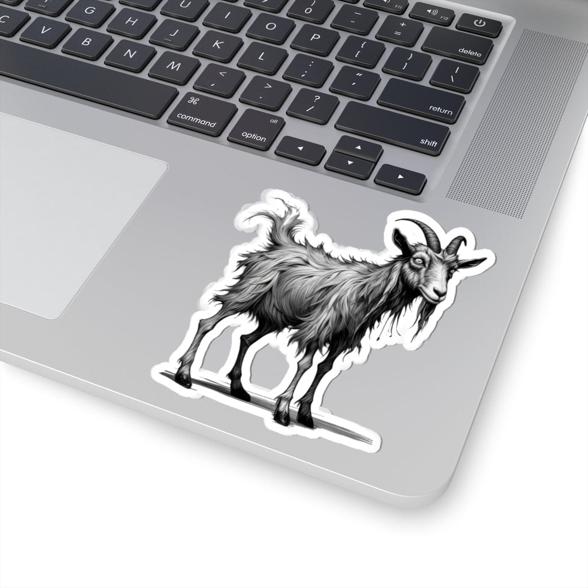 Printify Paper products 4" × 4" / White Goat I'm Fine - Everything's Fine Kiss-Cut Stickers