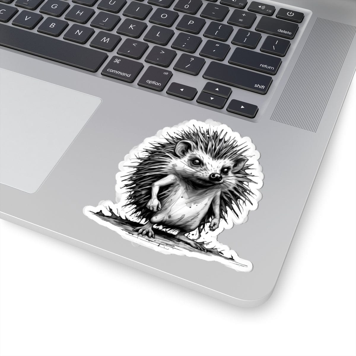 Printify Paper products 4" × 4" / White Hedgehog I'm Fine - Everything's Fine Kiss-Cut Stickers