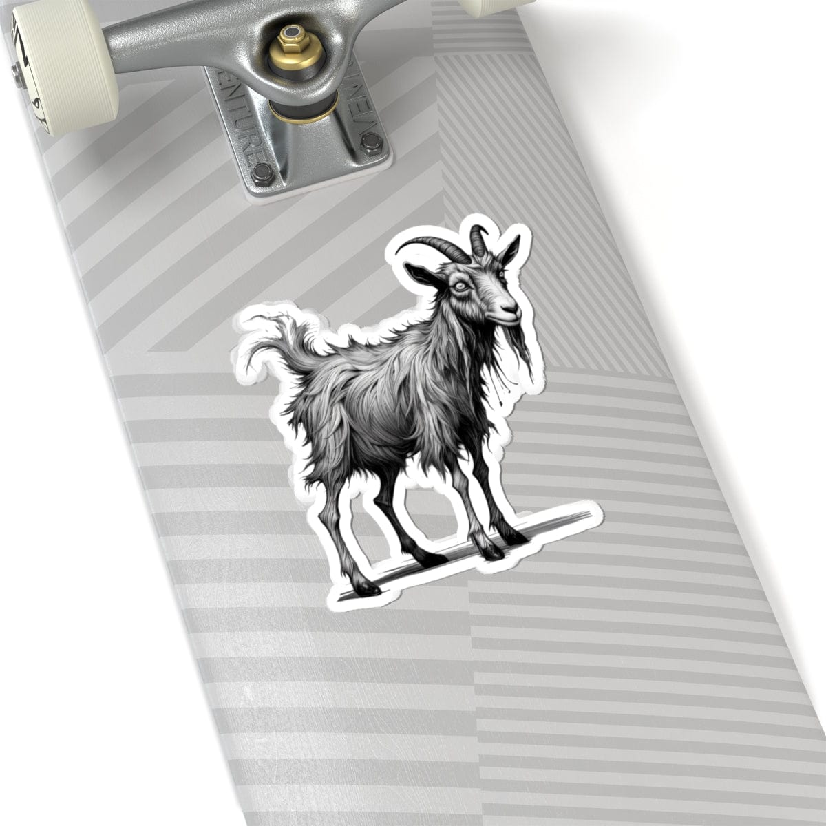 Printify Paper products 6" × 6" / White Goat I'm Fine - Everything's Fine Kiss-Cut Stickers