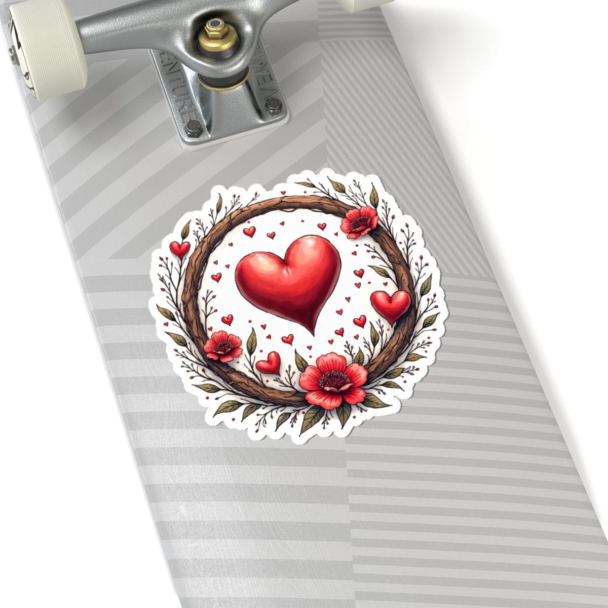 Printify Paper products 6" × 6" / White Heartbeat Harmony - Love & Romance Kiss-Cut Stickers
