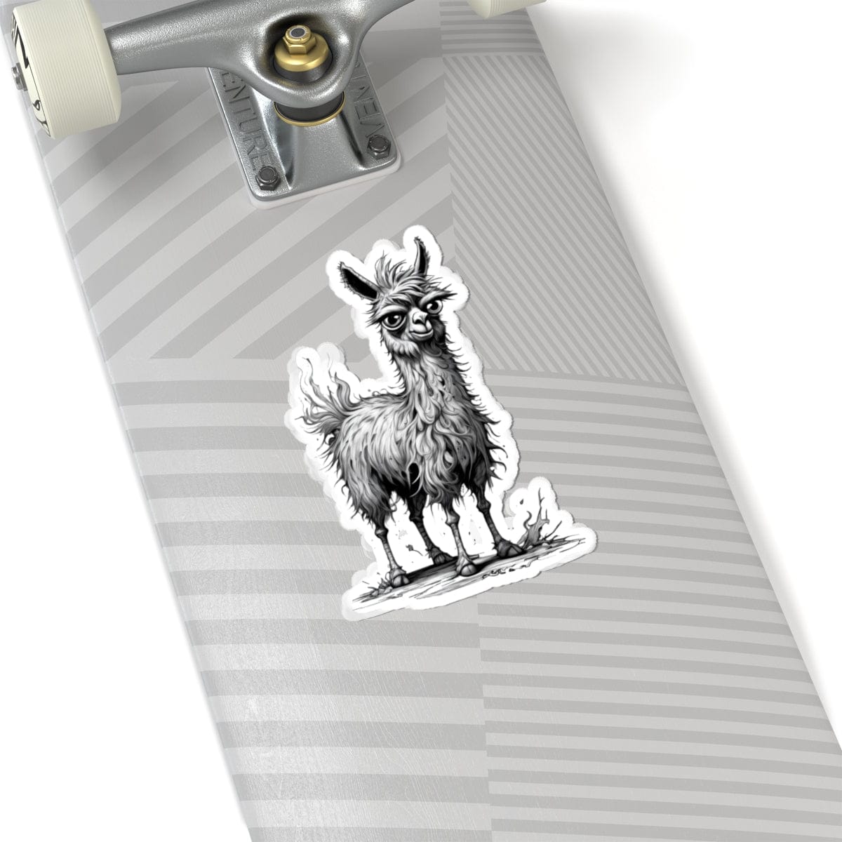Printify Paper products 6" × 6" / White Llama I'm Fine - Everything's Fine Kiss-Cut Stickers