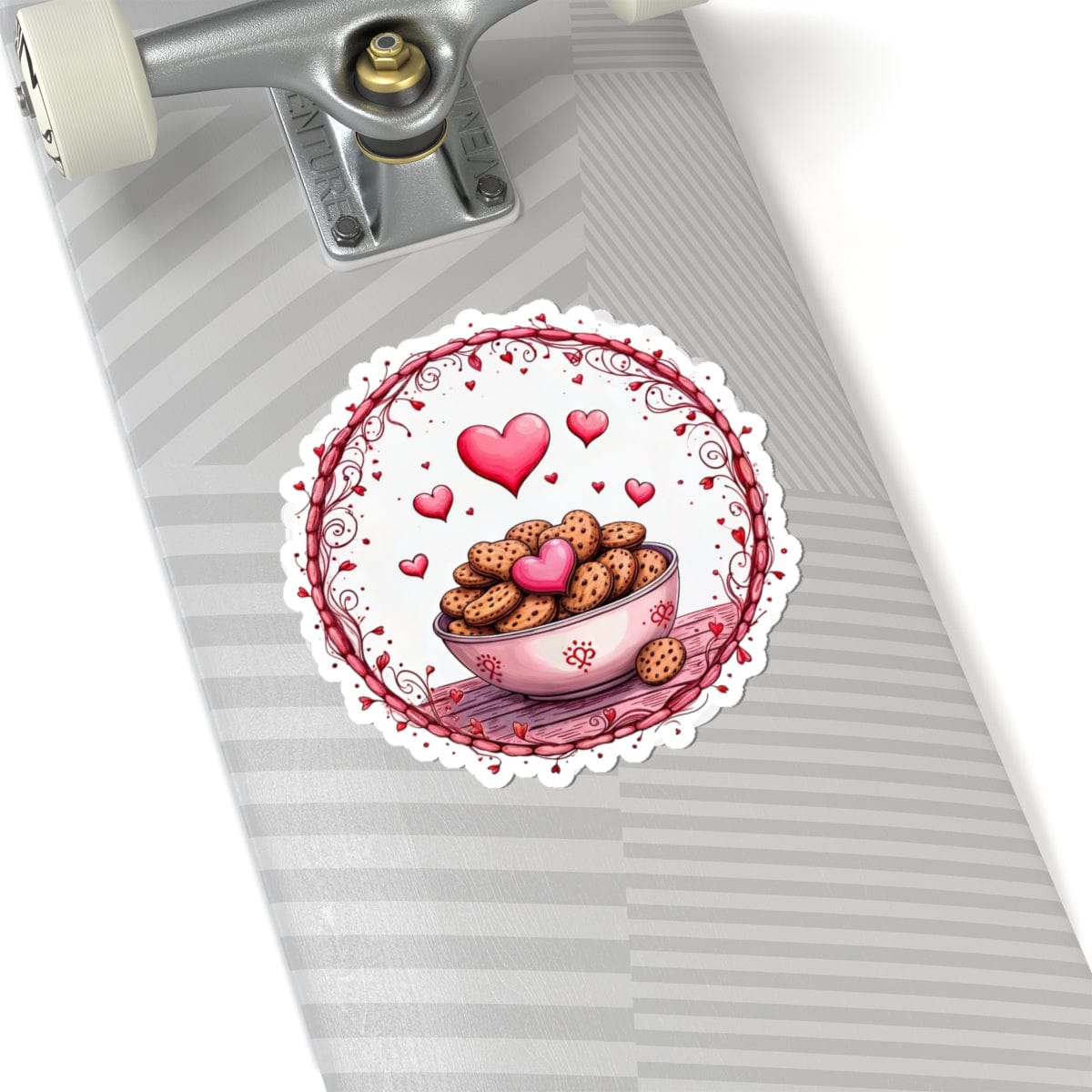 Printify Paper products 6" × 6" / White Recipe for Love - Love & Fun Kiss-Cut Stickers