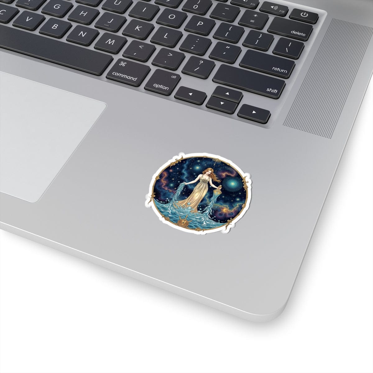 Printify Paper products Aquarius - Zodiac Astrology Kiss-Cut Stickers