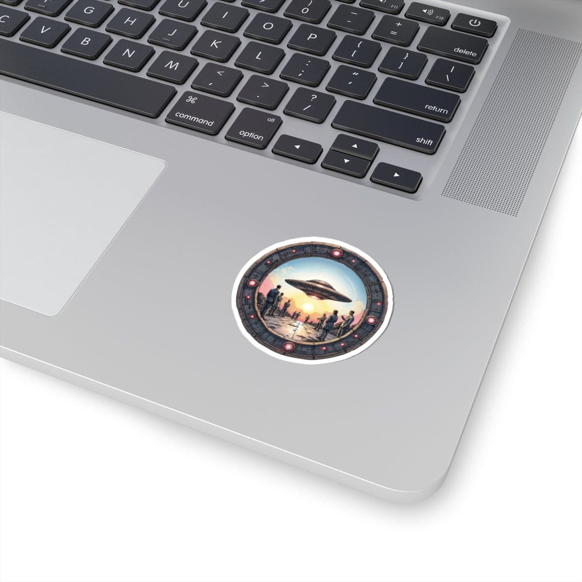 Printify Paper products Area 51: The Mystery Base - UFO & Cosmic Kiss-Cut Stickers