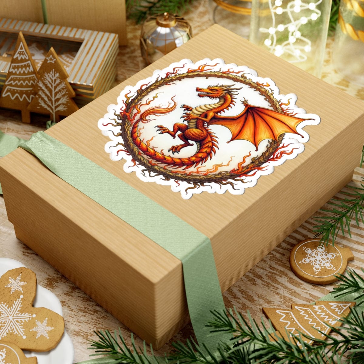 Printify Paper products Blazewing - Dragons & Magic Kiss-Cut Stickers