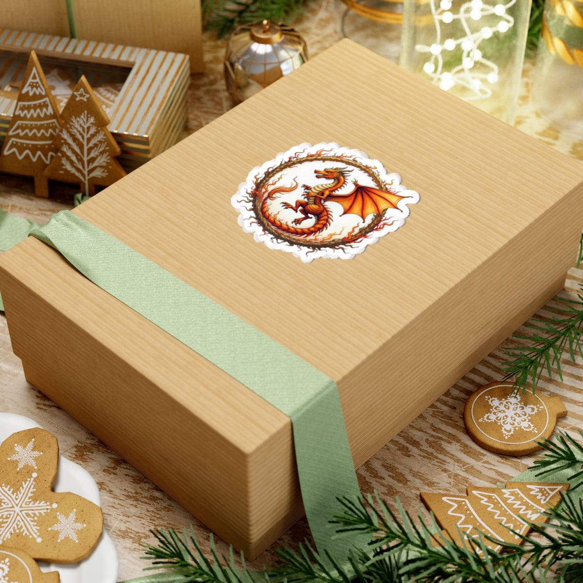 Printify Paper products Blazewing - Dragons & Magic Kiss-Cut Stickers