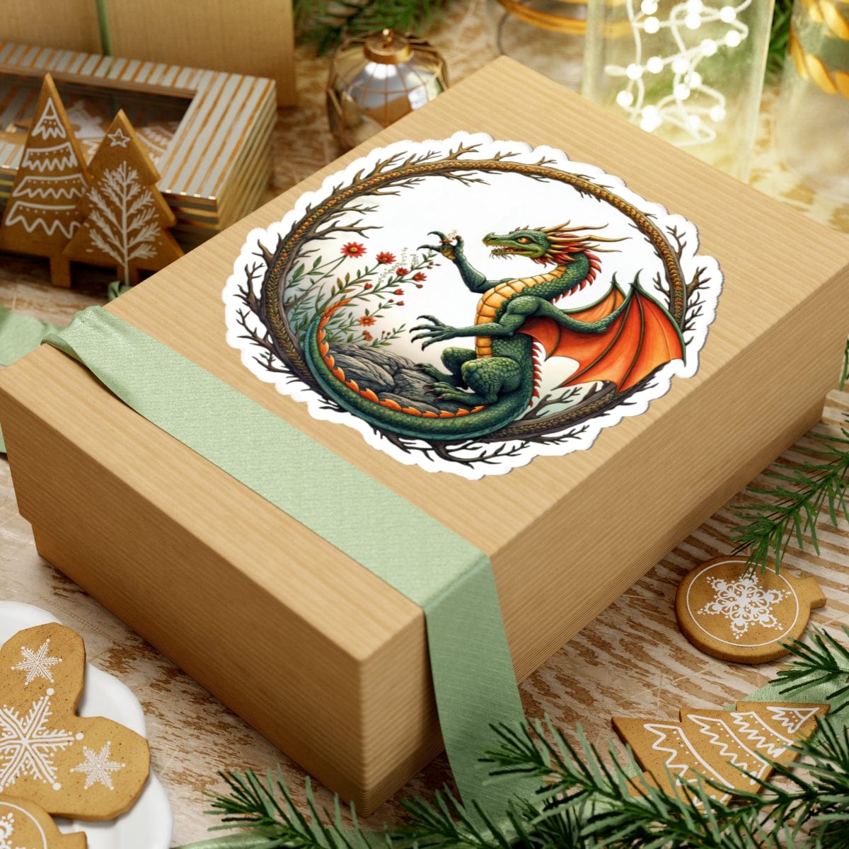 Printify Paper products Blossomwing - Dragons & Magic Kiss-Cut Stickers