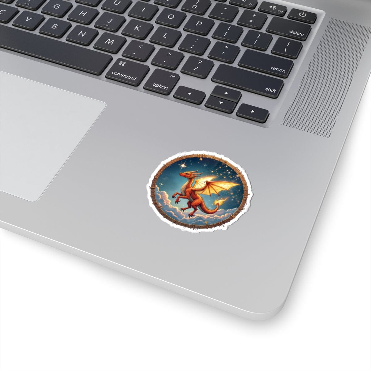 Printify Paper products Celestial Flame - Dragons & Magic Kiss-Cut Stickers