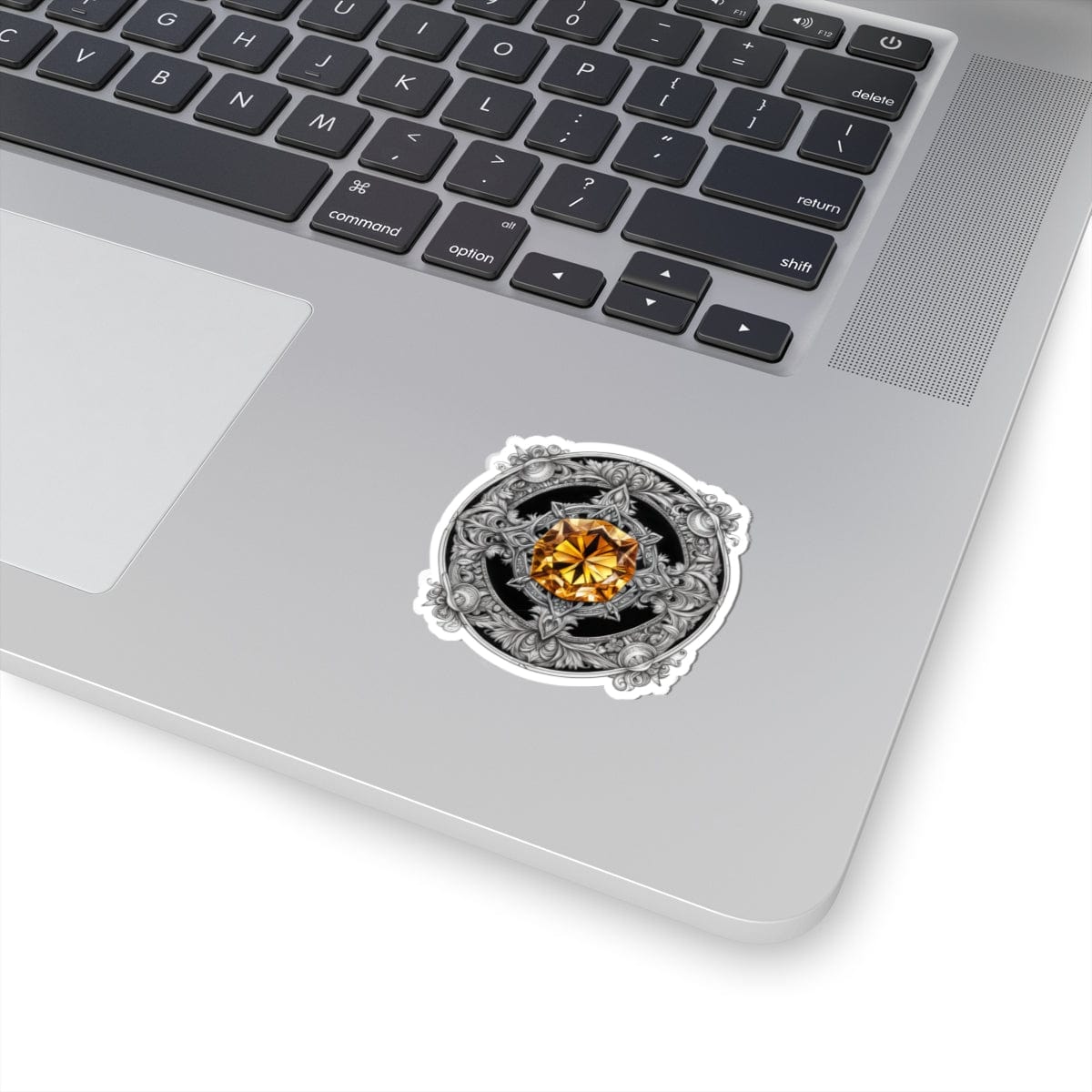 Printify Paper products Citrine - Crystals & Gemstones Kiss-Cut Stickers