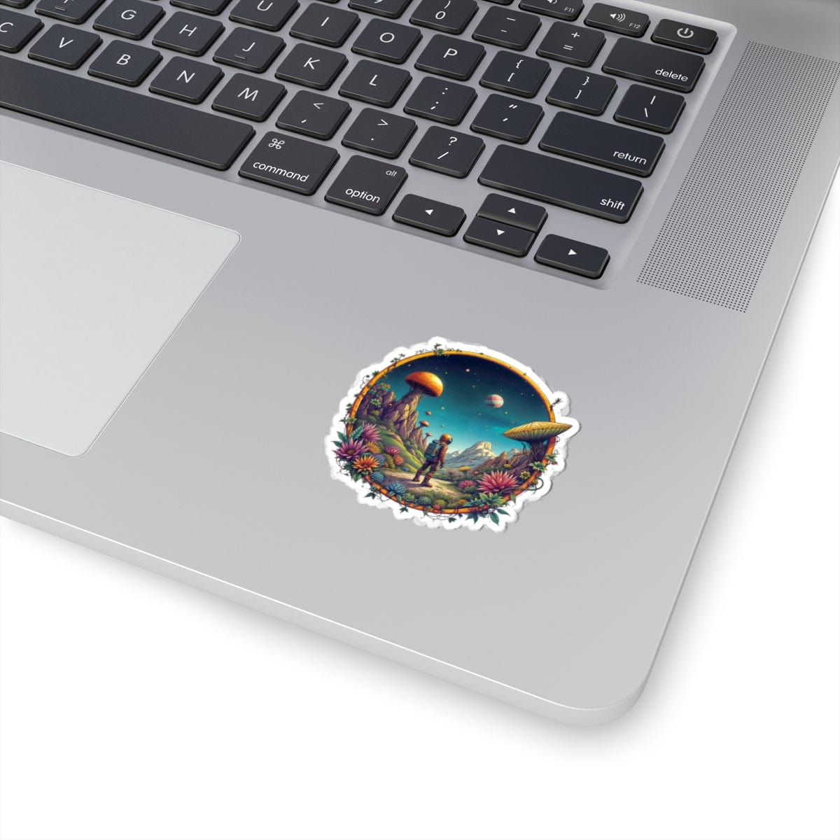 Printify Paper products Cosmic Explorer - UFO & Cosmic Kiss-Cut Stickers