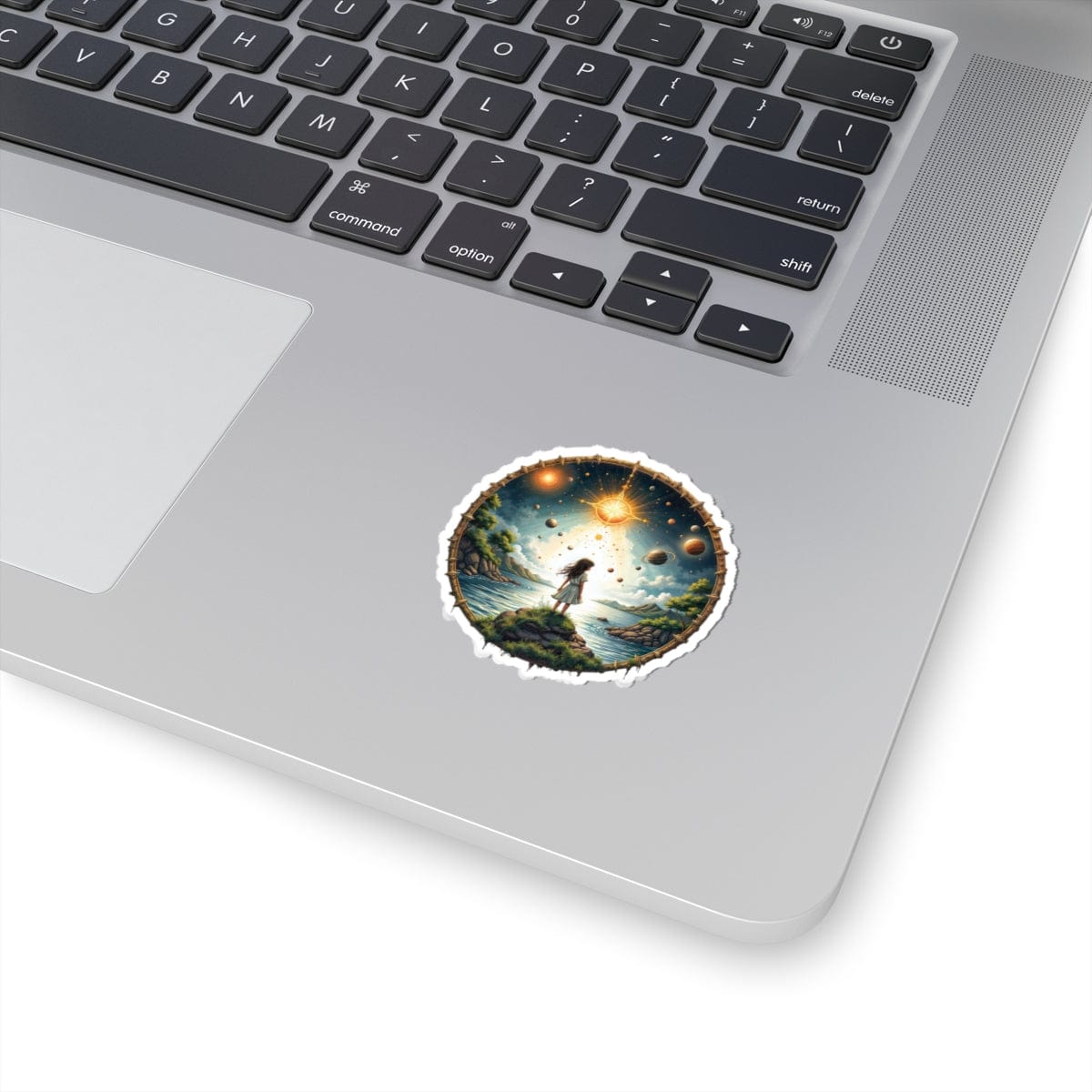 Printify Paper products Exploring the Final Frontier - UFO & Cosmic Kiss-Cut Stickers