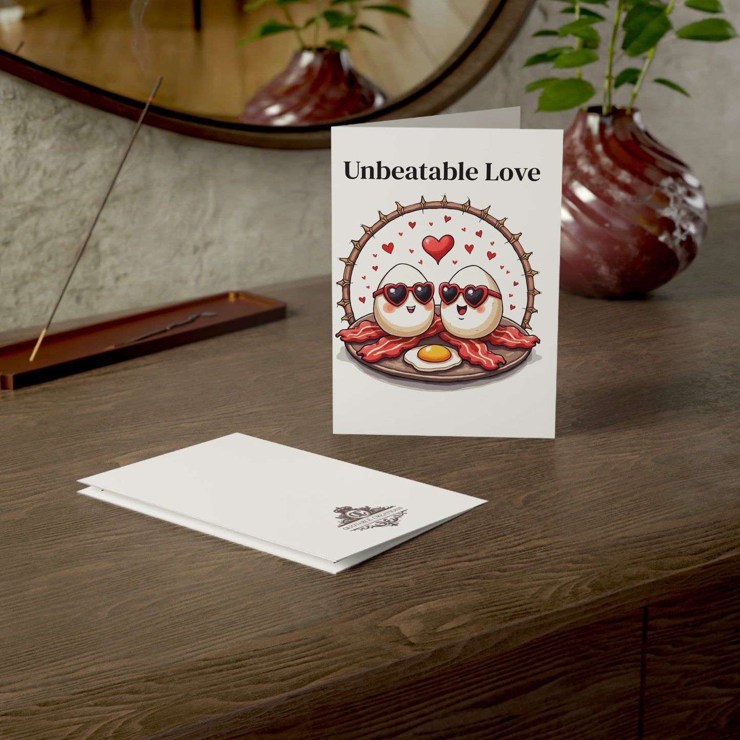Printify Paper products Greeting Cards - Unbeatable Love - Love & Fun Card with QR Code Video