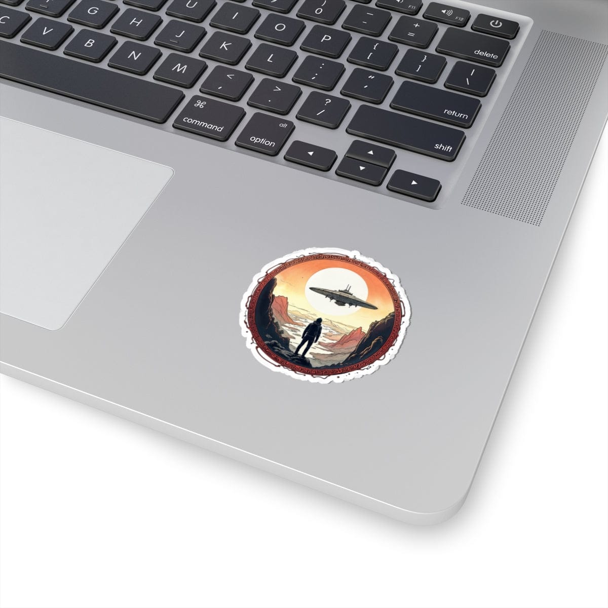 Printify Paper products I Believe in UFOs - UFO & Cosmic Kiss-Cut Stickers
