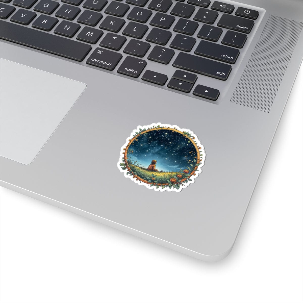Printify Paper products Keep Your Eyes on the Skies - UFO & Cosmic Kiss-Cut Stickers