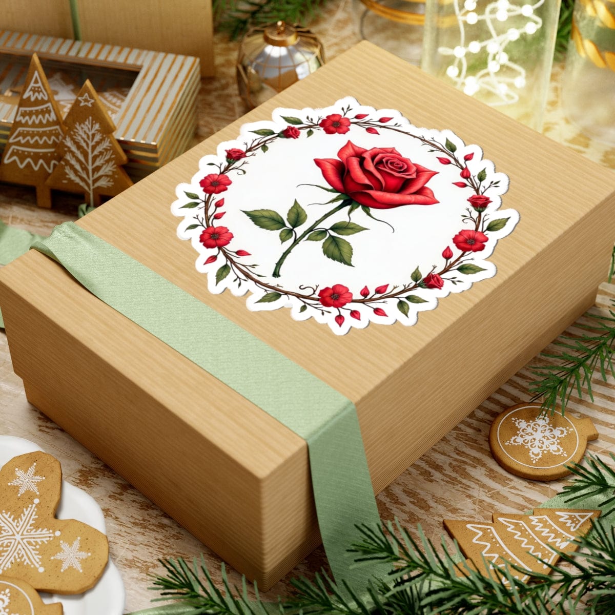 Printify Paper products Petal Passion - Love & Romance Kiss-Cut Stickers