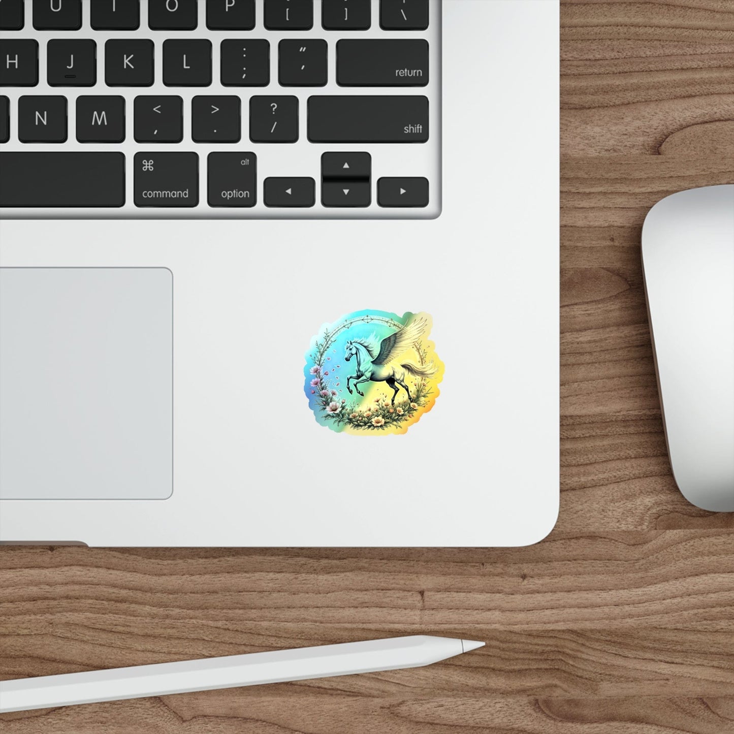 Printify Paper products Renewal Pegasus - Holographic Die-Cut Sticker