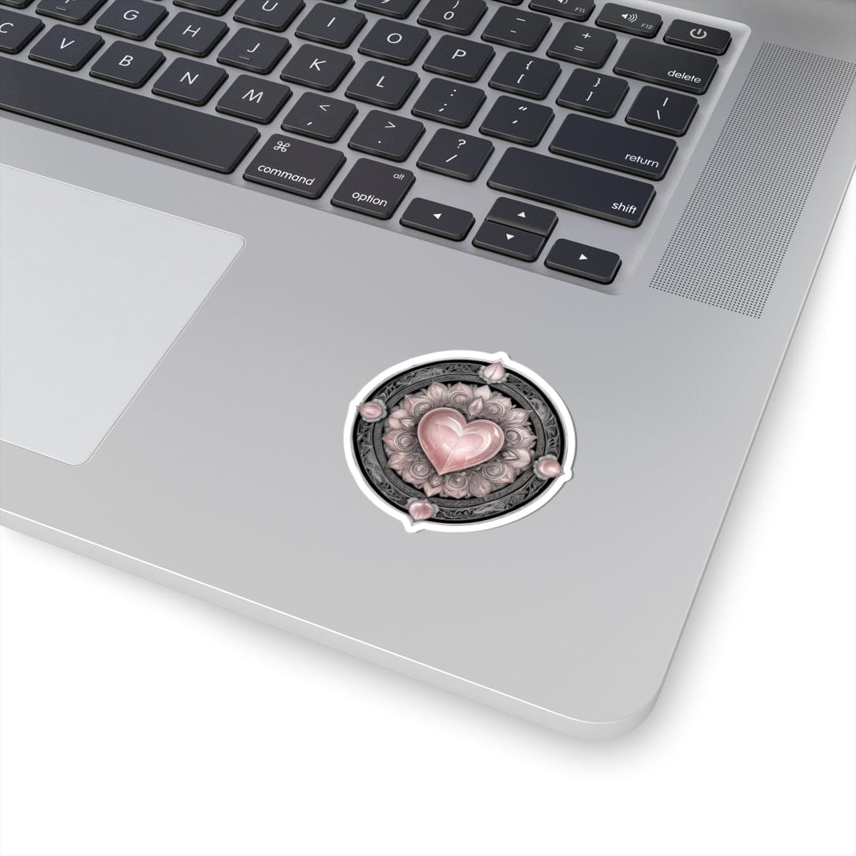 Printify Paper products Rose Quartz - Crystals & Gemstones Kiss-Cut Stickers
