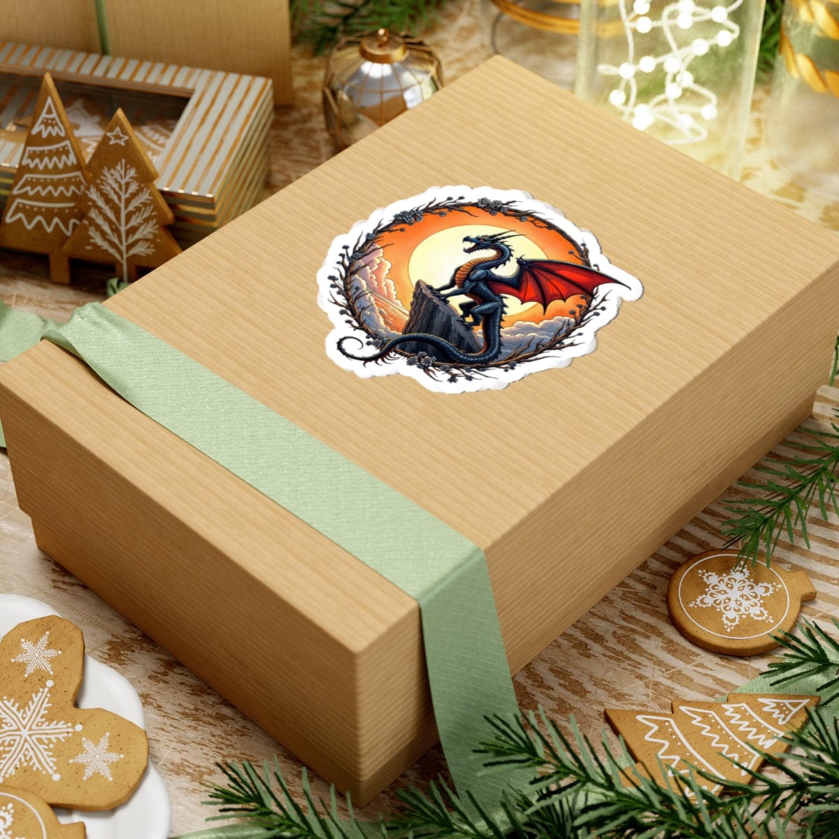 Printify Paper products Shadowwing - Dragons & Magic Kiss-Cut Stickers