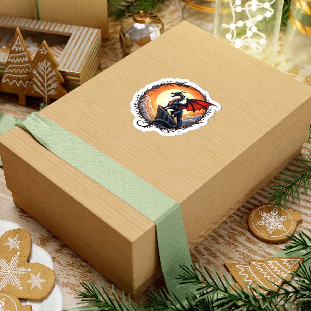 Printify Paper products Shadowwing - Dragons & Magic Kiss-Cut Stickers